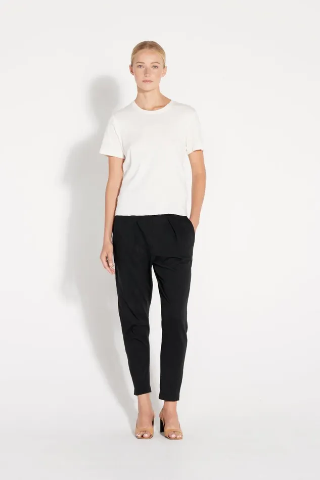 Raquel Allegra Cream Classic Jersey Boy Tee Women Tops