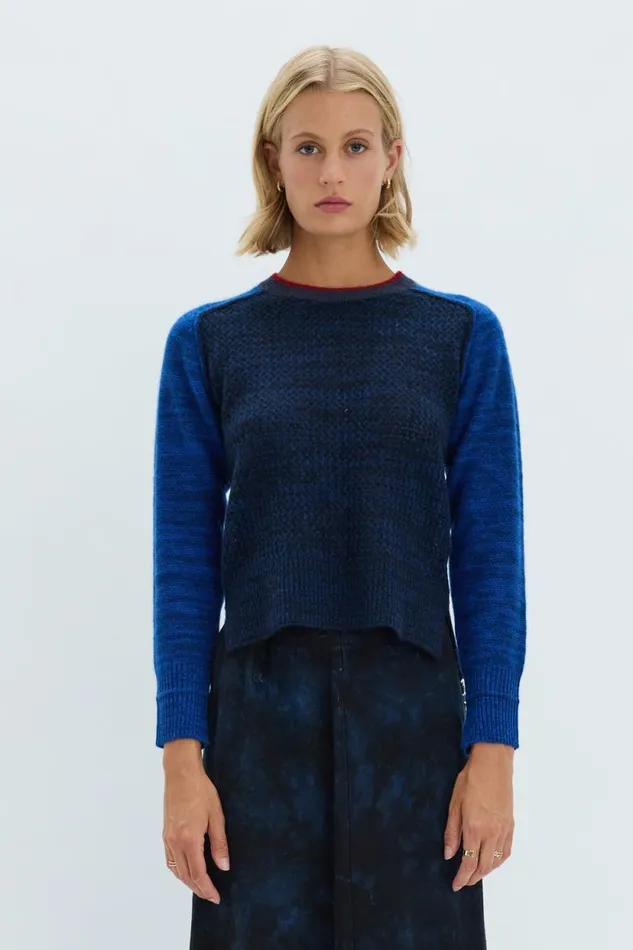 Raquel Allegra Indigo Cashmere Lilith Sweater Women Jackets