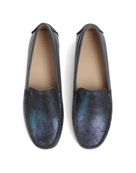 Reef Shoes Navy Sparkle Women Hotter Loafers and Moccasins