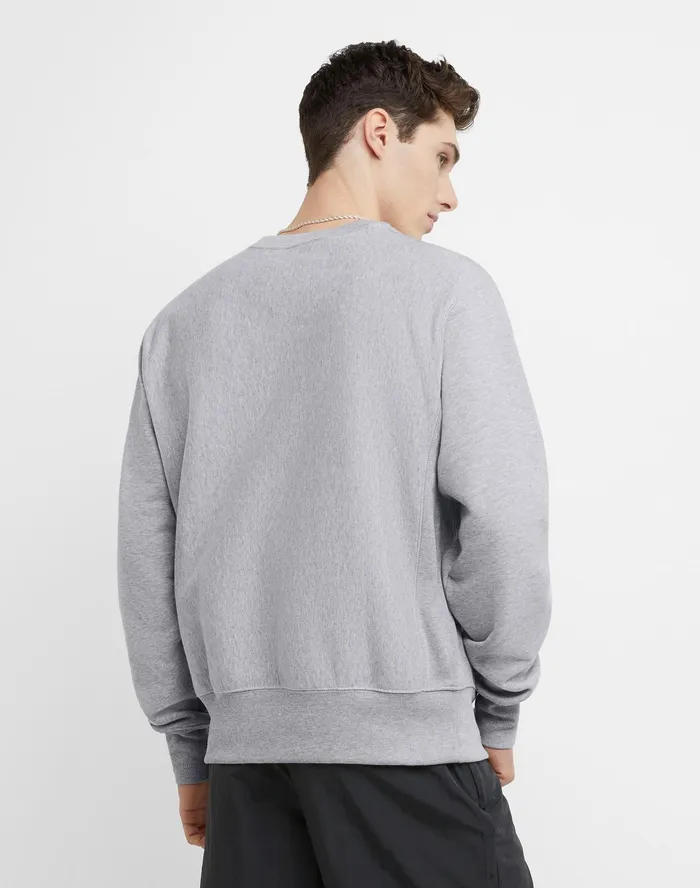 Reverse Weave Crewneck Sweatshirt C Logo Oxford Grey MenWomen Champion Hoodies and Sweatshirts