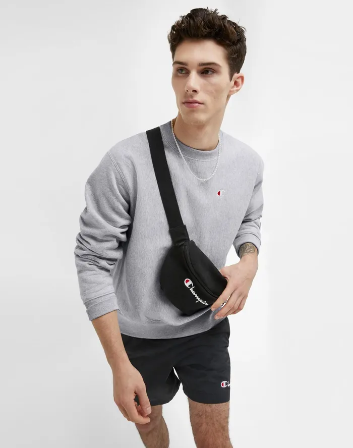Reverse Weave Crewneck Sweatshirt C Logo Oxford Grey MenWomen Champion Hoodies and Sweatshirts