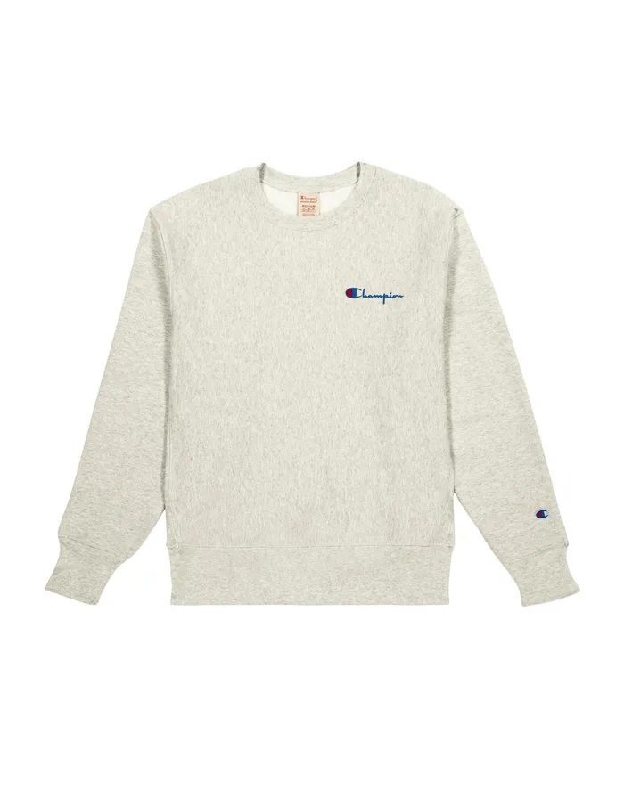 Reverse Weave Crewneck Sweatshirt SpecialEdition Left Chest Script Logo Oatmeal Heather Men Champion Hoodies and Sweatshirts Reverse Weave Crewneck Sweatshirt SpecialEdition Left Chest Script Logo Oatmeal Heather Men Champion Hoodies and Sweatshirts