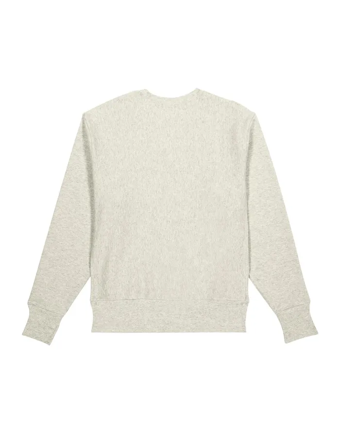 Reverse Weave Crewneck Sweatshirt SpecialEdition Left Chest Script Logo Oatmeal Heather Men Champion Hoodies and Sweatshirts