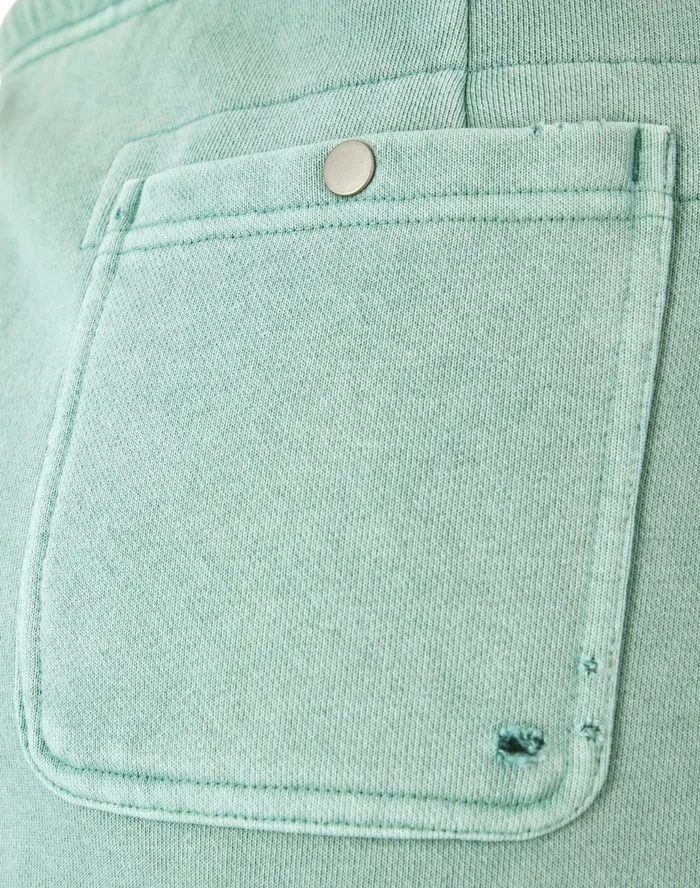Reverse Weave Femme Pants Vintage Wash C Logo Time Capsule Sheer Water Teal Women Champion Pants