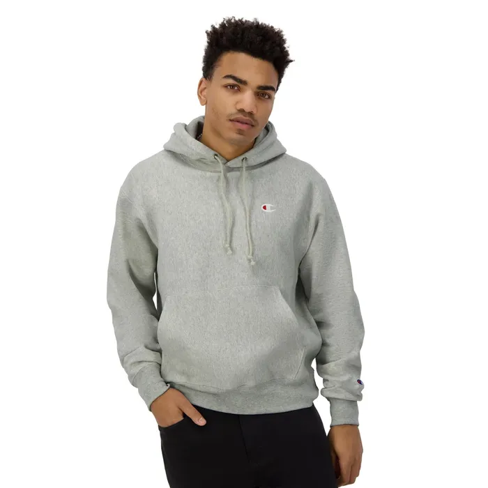Reverse Weave Hoodie C Logo Oxford Grey MenWomen Champion Hoodies and Sweatshirts