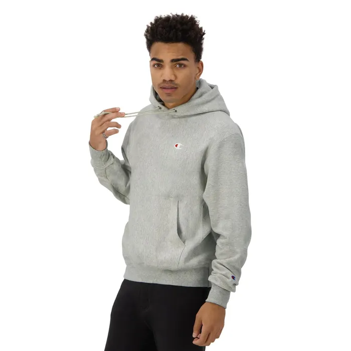 Reverse Weave Hoodie C Logo Oxford Grey MenWomen Champion Hoodies and Sweatshirts