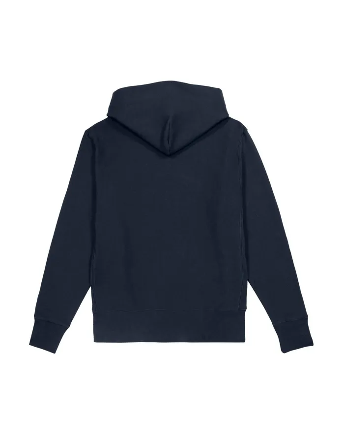 Reverse Weave Hoodie SpecialEdition Full Chest Script Logo Navy Men Champion Hoodies and Sweatshirts