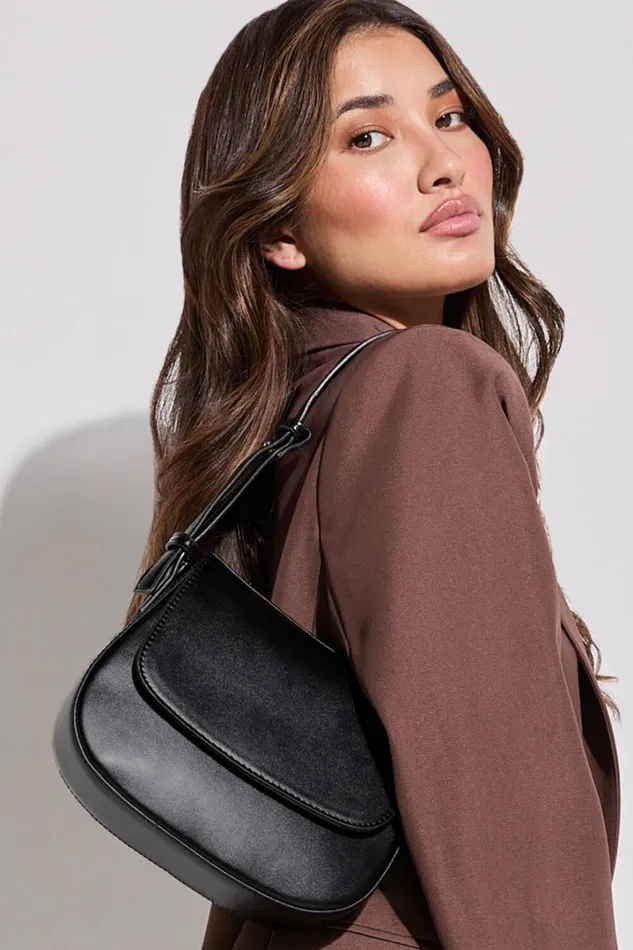 Rio Bag 8211 PU Adjustable Strap Bag In Black Women Showpo Bags