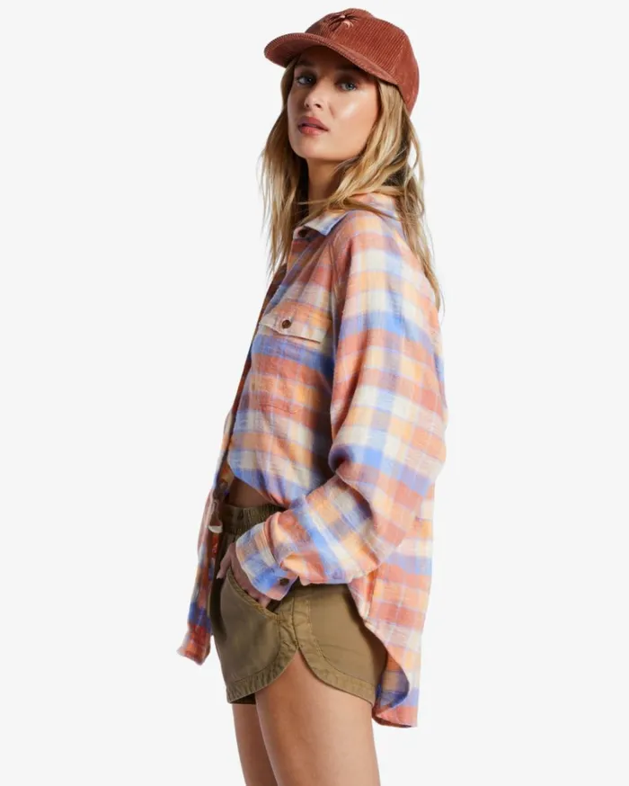 Road Trippin Elastic Waist Shorts Sage Women Billabong Essentials