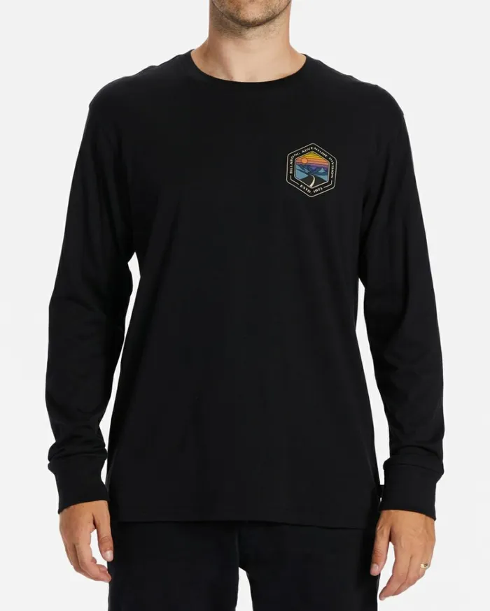 Rockies Long Sleeve TShirt Black Men Billabong TShirts