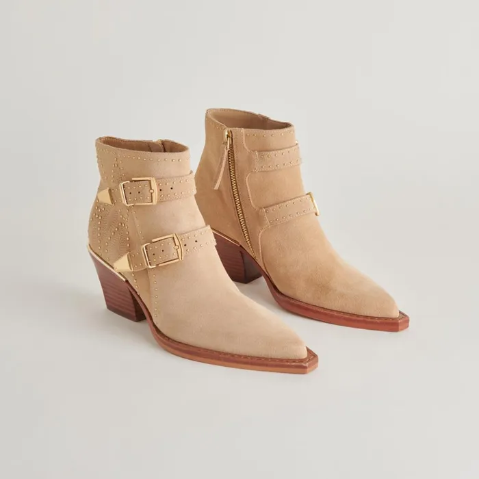 Ronnie Booties Camel Suede Women Dolce Vita Boots and Booties