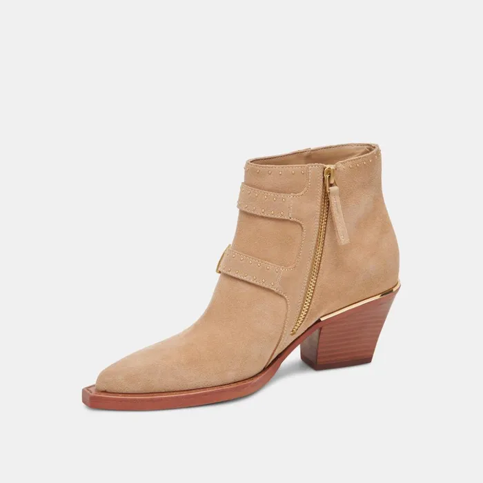Ronnie Booties Camel Suede Women Dolce Vita Boots and Booties