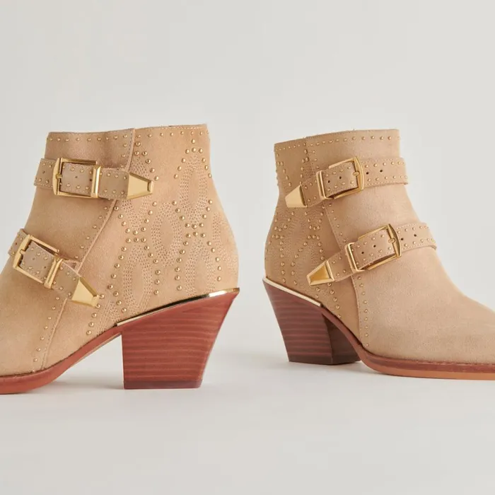 Ronnie Booties Camel Suede Women Dolce Vita Boots and Booties