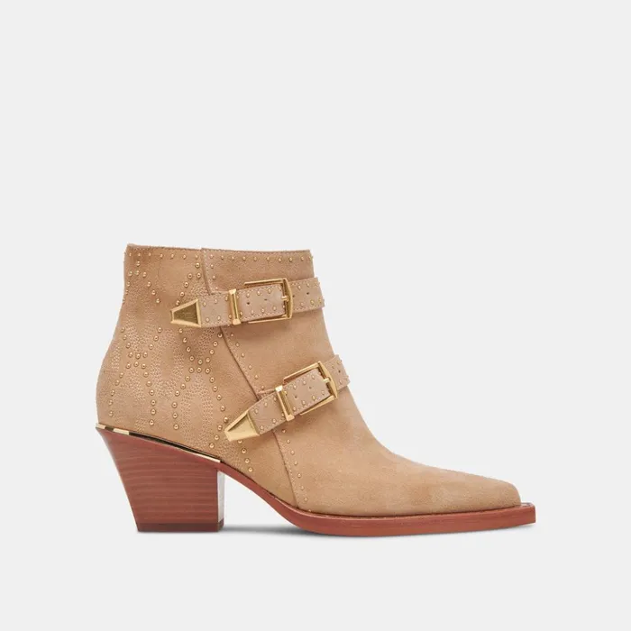 Ronnie Booties Camel Suede Women Dolce Vita Boots and Booties
