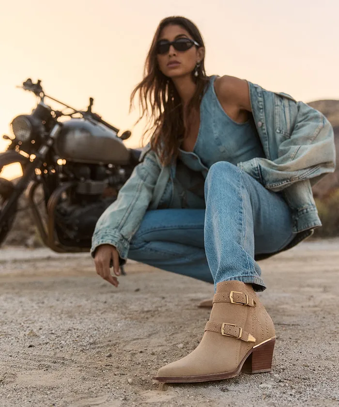 Ronnie Booties Camel Suede Women Dolce Vita Boots and Booties