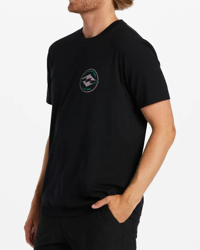Rotor Diamond TShirt Black Men Billabong TShirts