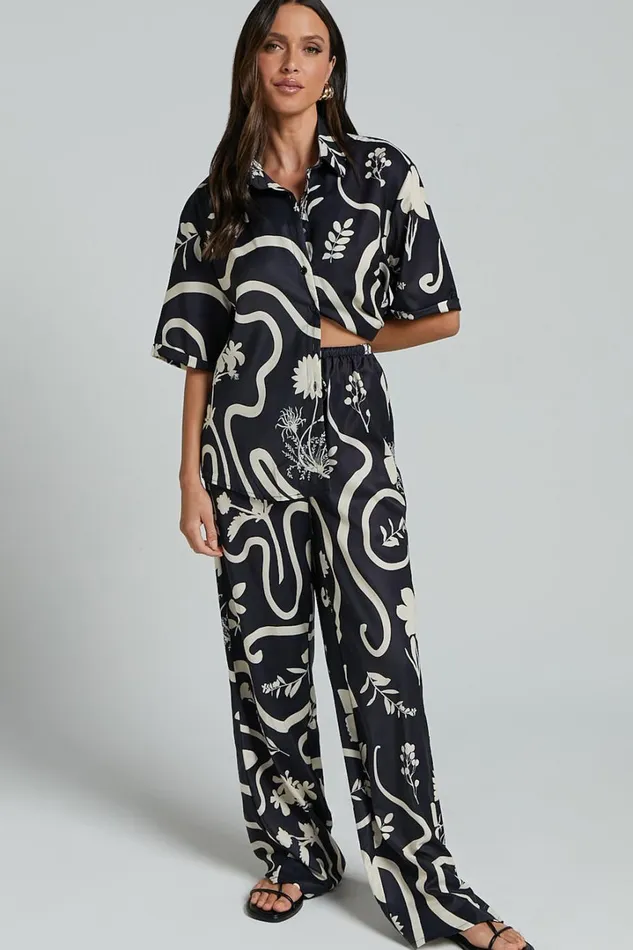 Runaway The Label 8211 Leo Pant In BlackSand Women Showpo Pants