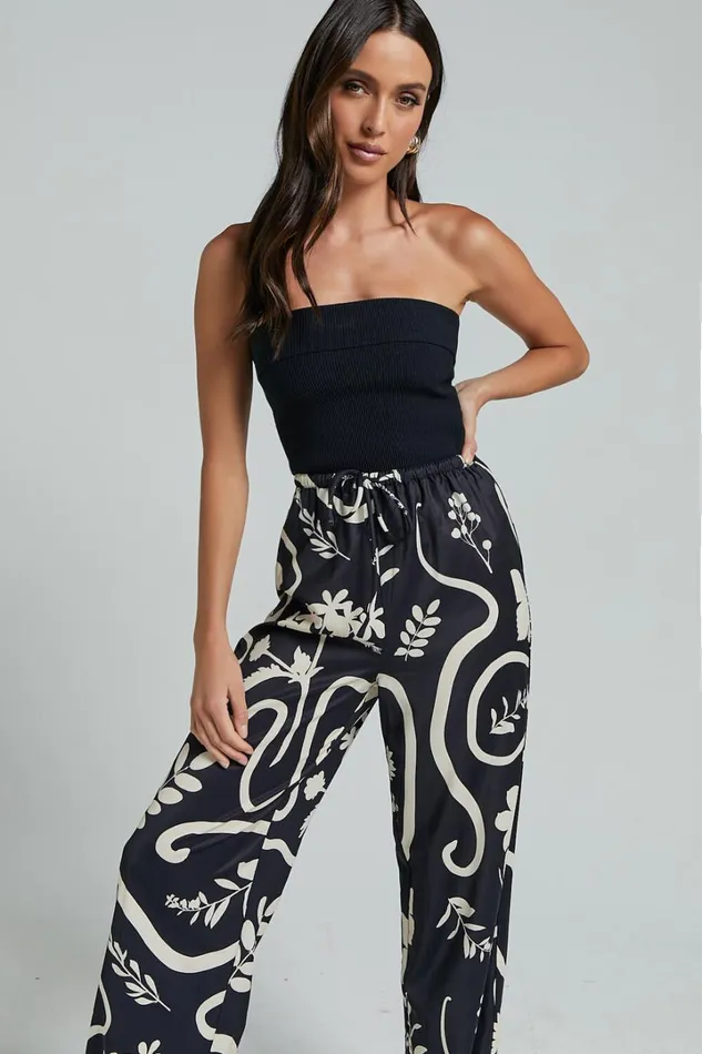 Runaway The Label 8211 Leo Pant In BlackSand Women Showpo Pants