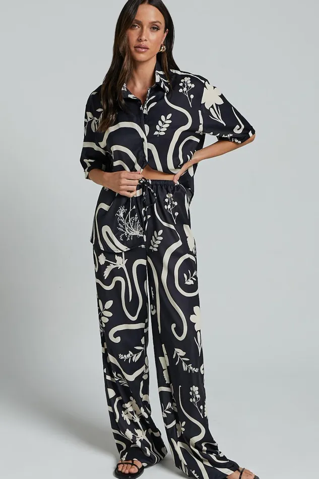 Runaway The Label 8211 Leo Pant In BlackSand Women Showpo Pants