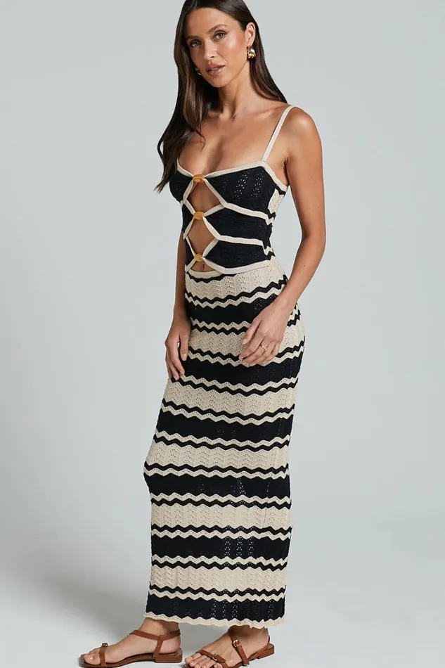 Runaway The Label 8211 Shiloh Midi Dress In BlackSand Women Showpo Dresses