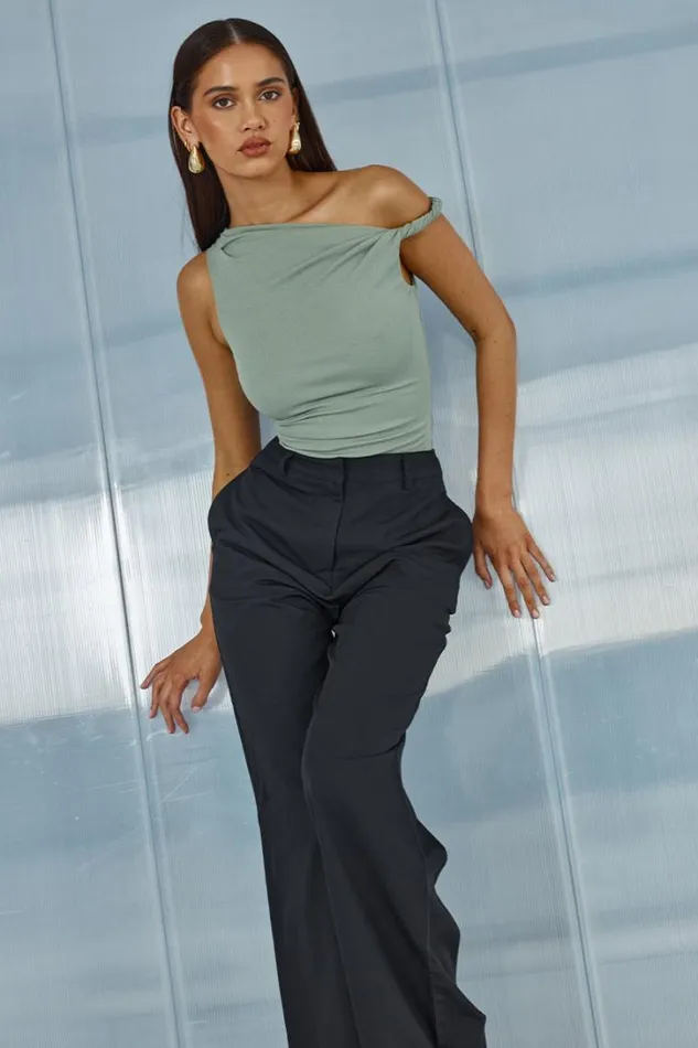 Runaway The Label Basic BLAKE TOP Sage 8211 Women