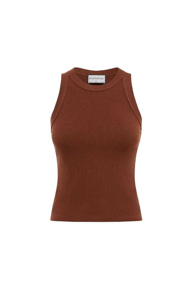 Runaway The Label Basic RORY TANK Chocolate 8211 Women