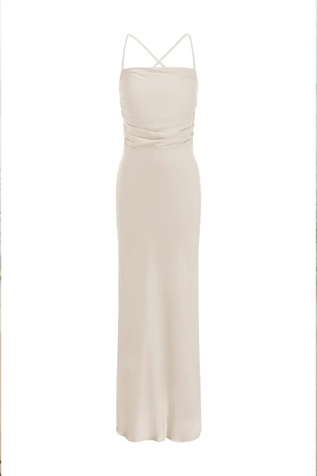 Runaway The Label Evening Dresses LUCIENNE MAXI DRESS Ivory 8211 Women