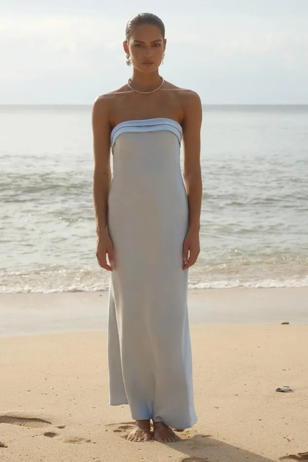 Runaway The Label Maxi Dresses DELILAH MAXI DRESS Ice Blue 8211 Women