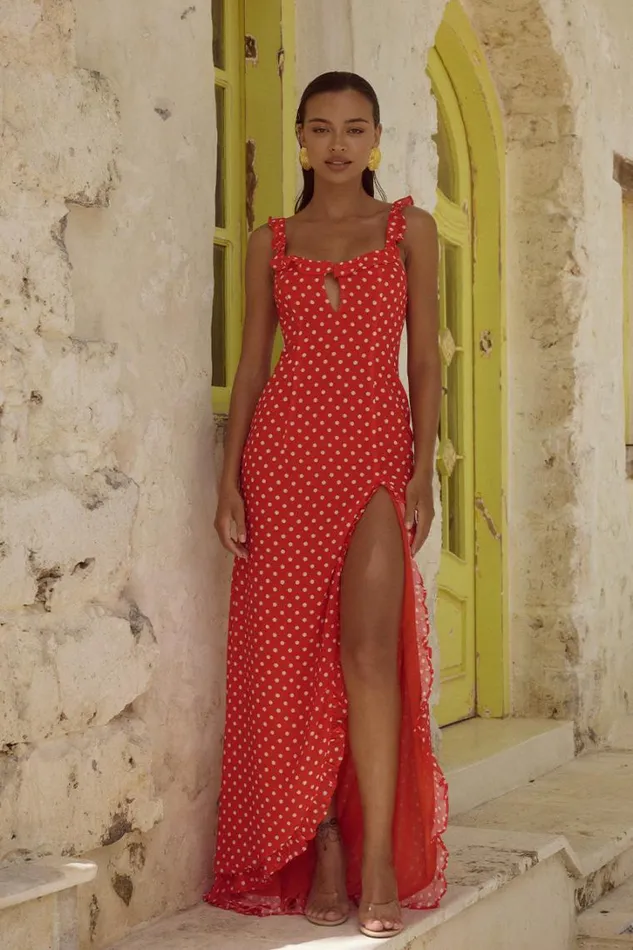 Runaway The Label Maxi Dresses EVEY MAXI DRESS Red 8211 Women