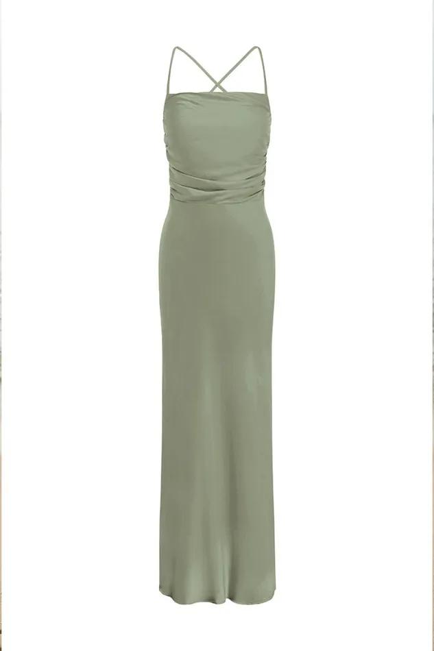 Runaway The Label Maxi Dresses LUCIENNE MAXI DRESS Sage 8211 Women