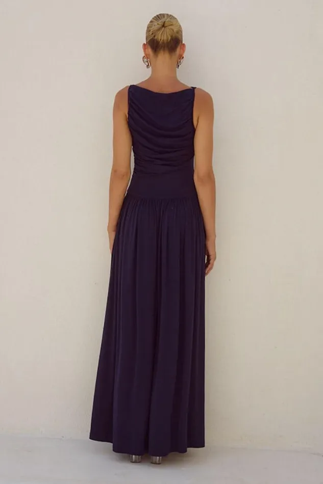 Runaway The Label Maxi Dresses NALLA MAXI DRESS Navy 8211 Women
