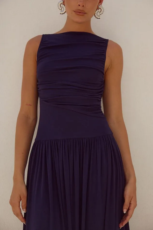 Runaway The Label Maxi Dresses NALLA MAXI DRESS Navy 8211 Women