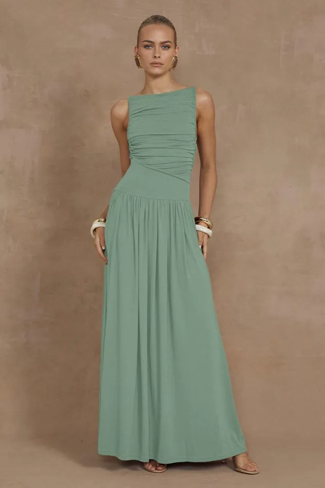 Runaway The Label Maxi Dresses NALLA MAXI DRESS Sage 8211 Women