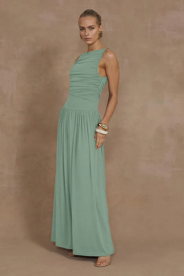 Runaway The Label Maxi Dresses NALLA MAXI DRESS Sage 8211 Women