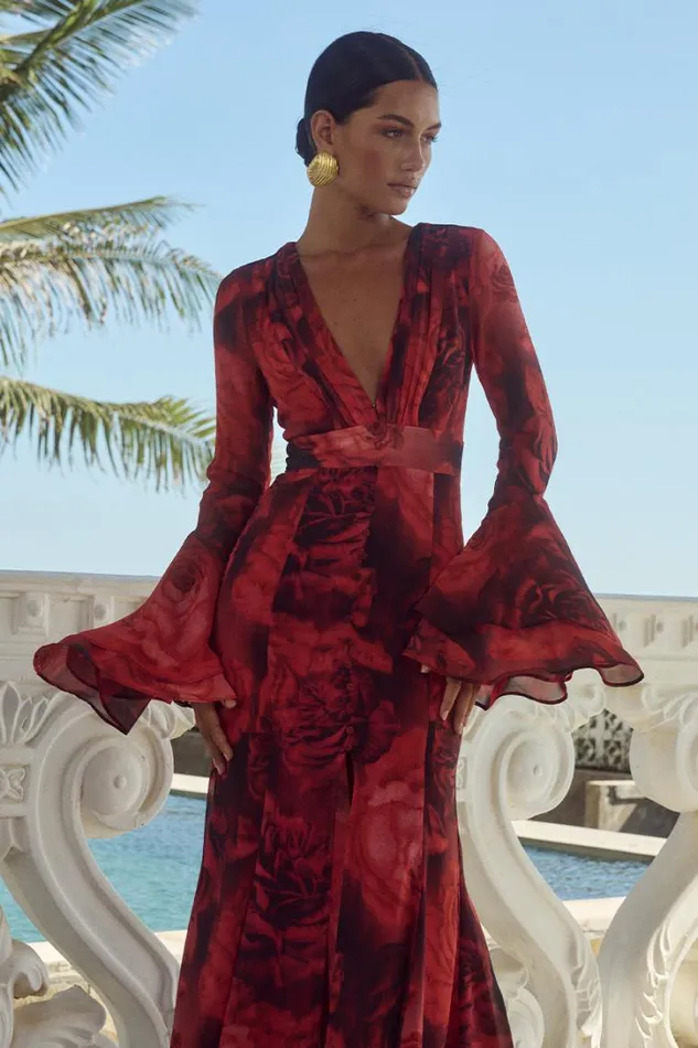 Runaway The Label Maxi Dresses SARI MAXI DRESS Giovana Print 8211 Women