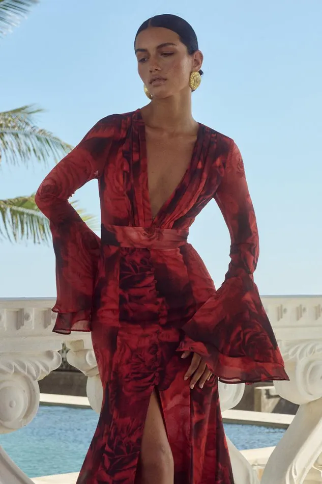 Runaway The Label Maxi Dresses SARI MAXI DRESS Giovana Print 8211 Women