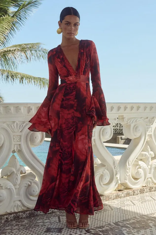 Runaway The Label Maxi Dresses SARI MAXI DRESS Giovana Print 8211 Women