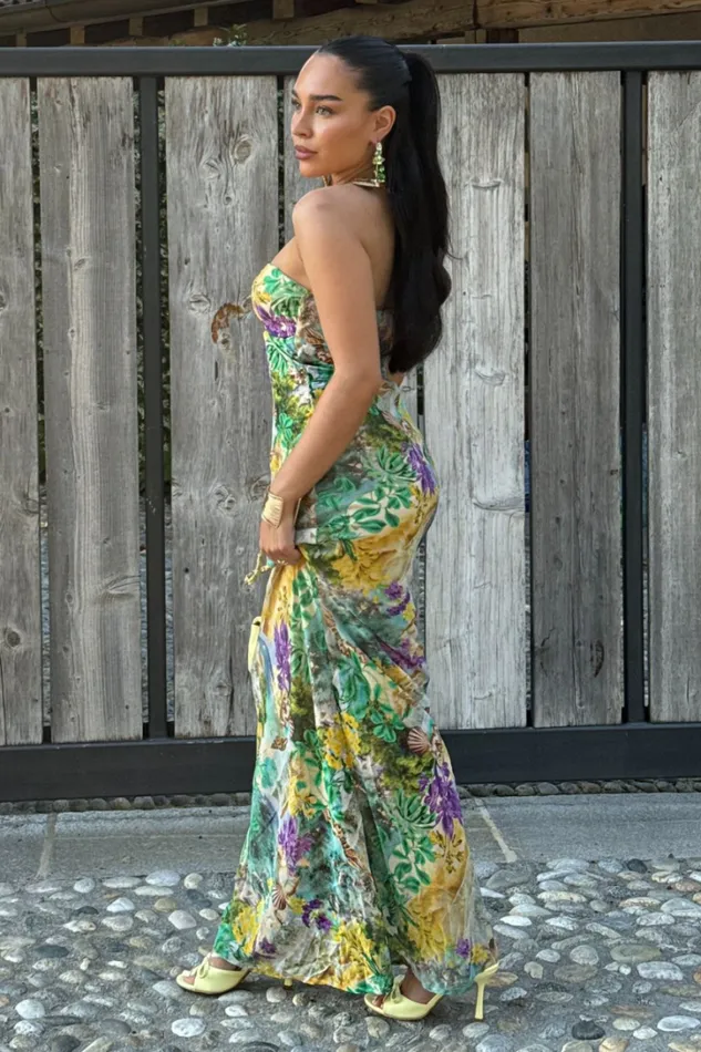 Runaway The Label Maxi Dresses VELZY STRAPLESS DRESS Esme Print 8211 Women