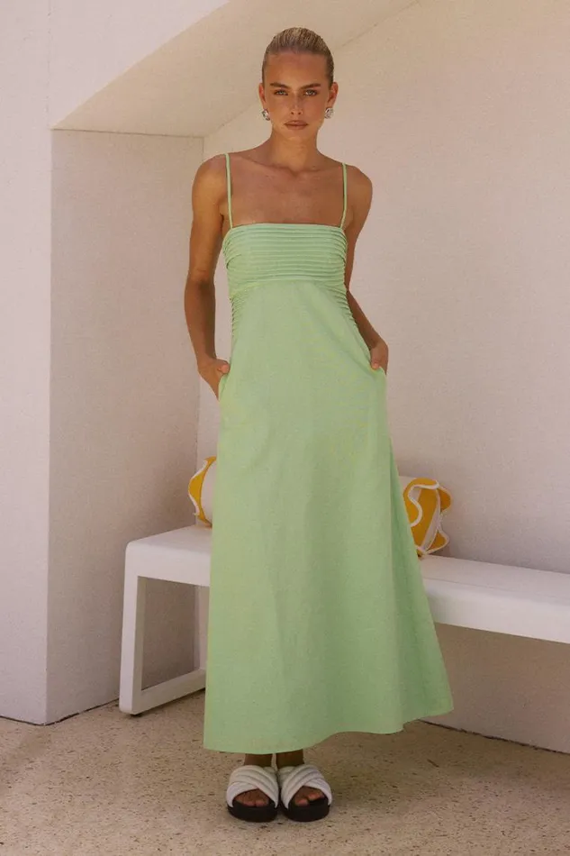 Runaway The Label Midi Dresses EUGENIE MIDI DRESS Green 8211 Women