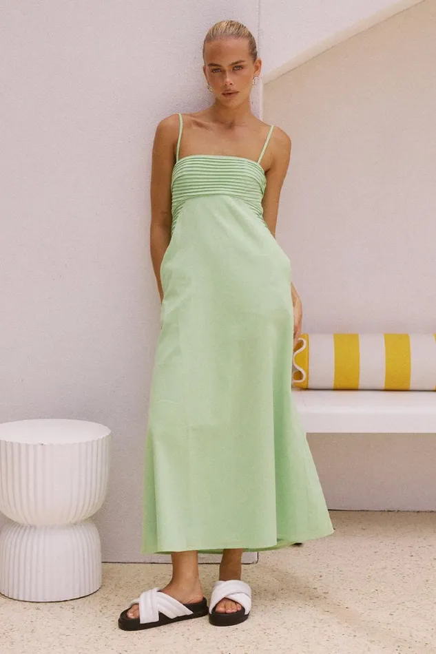 Runaway The Label Midi Dresses EUGENIE MIDI DRESS Green 8211 Women