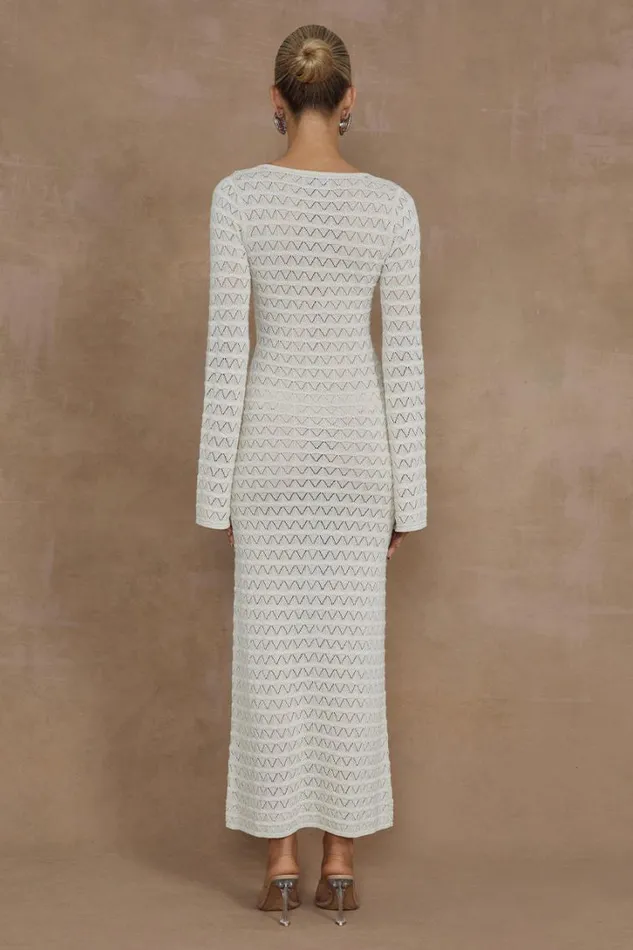 Runaway The Label Midi Dresses NYA MIDI DRESS Ivory 8211 Women