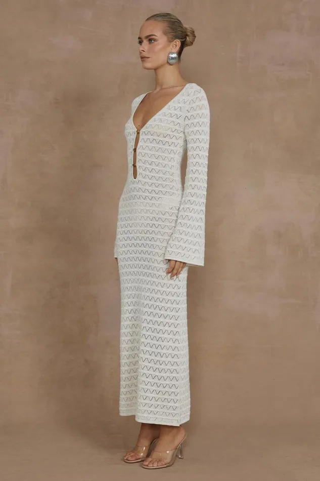 Runaway The Label Midi Dresses NYA MIDI DRESS Ivory 8211 Women