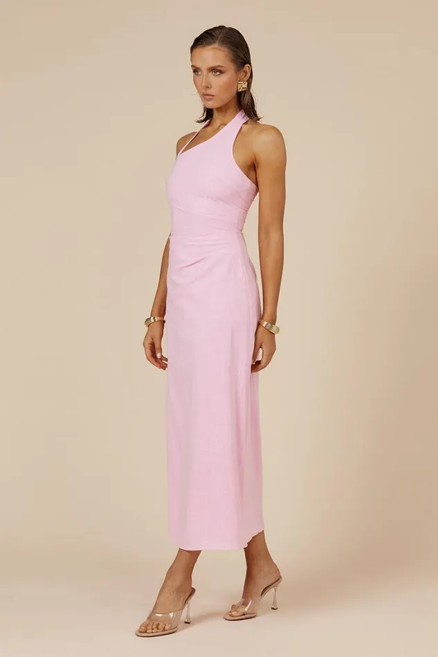 Runaway The Label Midi Dresses SAPHIRA LONG MIDI DRESS Bubblegum 8211 Women