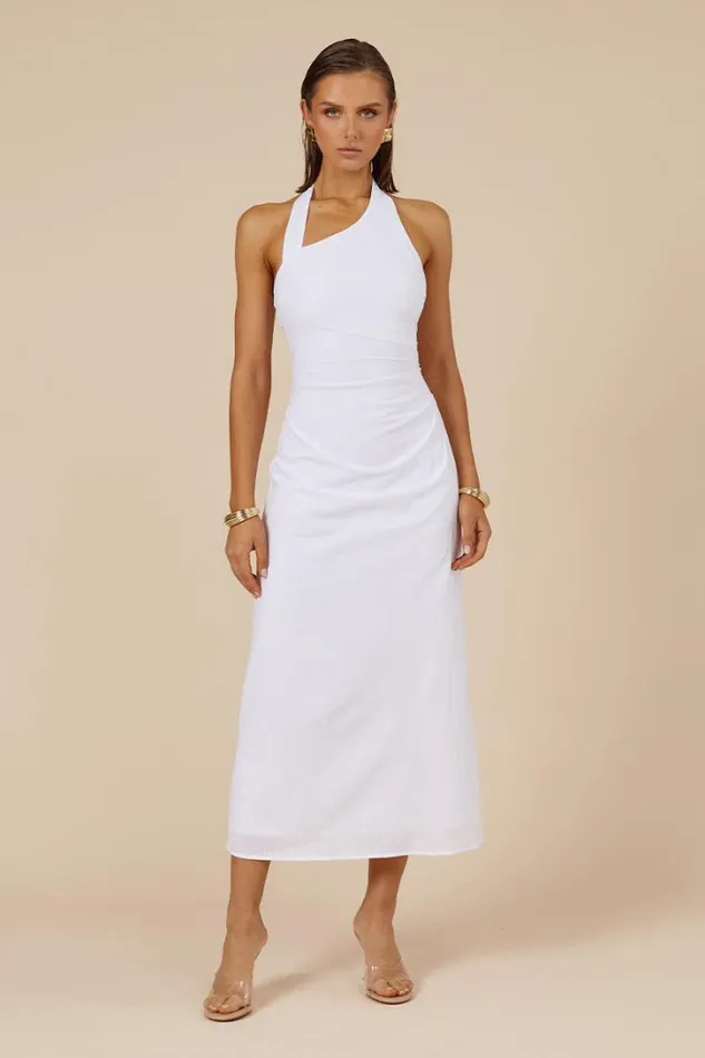 Runaway The Label Midi Dresses SAPHIRA LONG MIDI DRESS White 8211 Women
