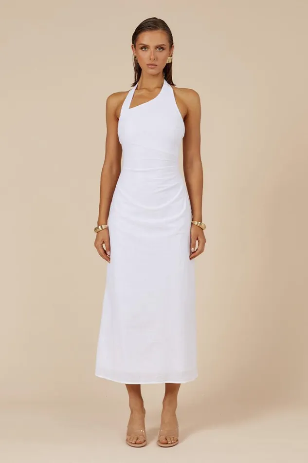 Runaway The Label Midi Dresses SAPHIRA LONG MIDI DRESS White 8211 Women