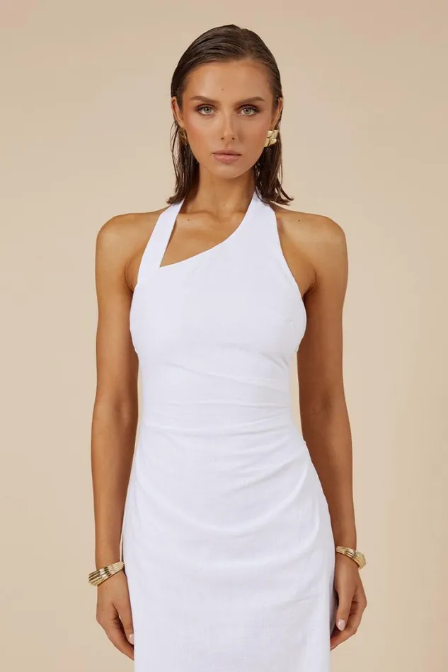 Runaway The Label Midi Dresses SAPHIRA LONG MIDI DRESS White 8211 Women