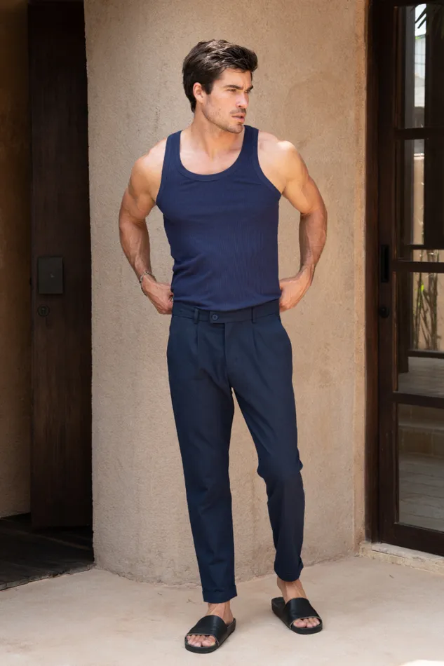 Runaway The Label Pants OSCAR PANT Navy 8211 WomenMen