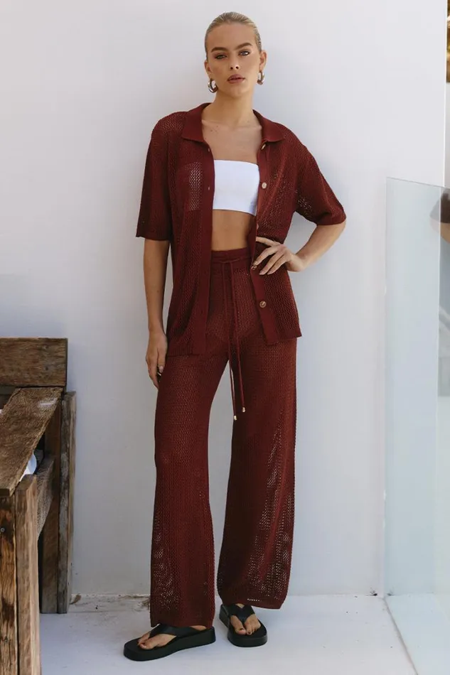 Runaway The Label Pants SMITH PANT Chocolate 8211 Women