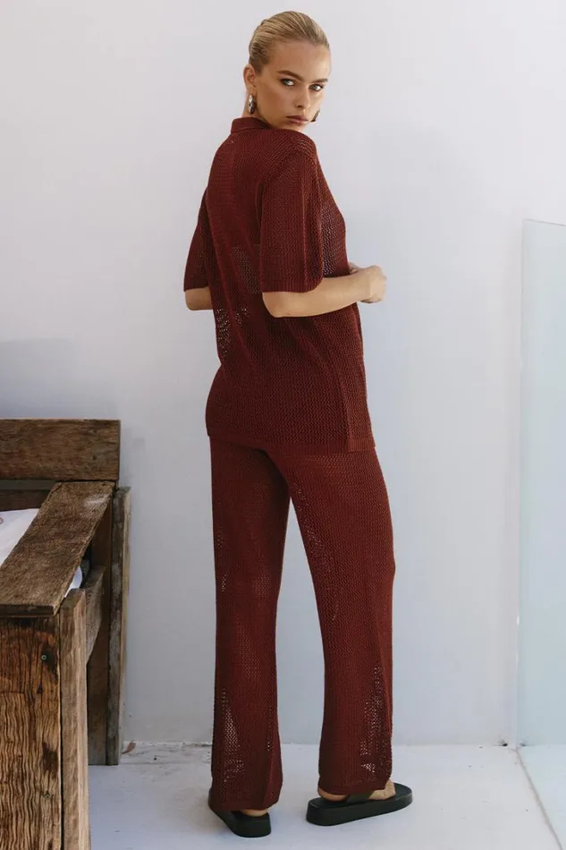 Runaway The Label Pants SMITH PANT Chocolate 8211 Women