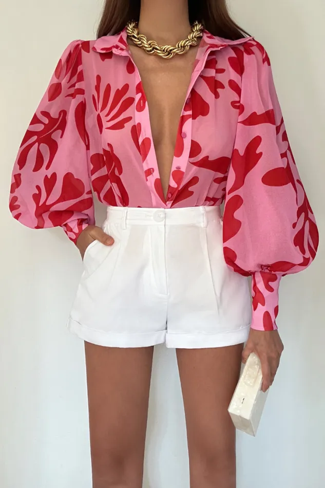 Runaway The Label Shirts and Blouses FLEETWOOD BLOUSE Botanica Pink 8211 Women